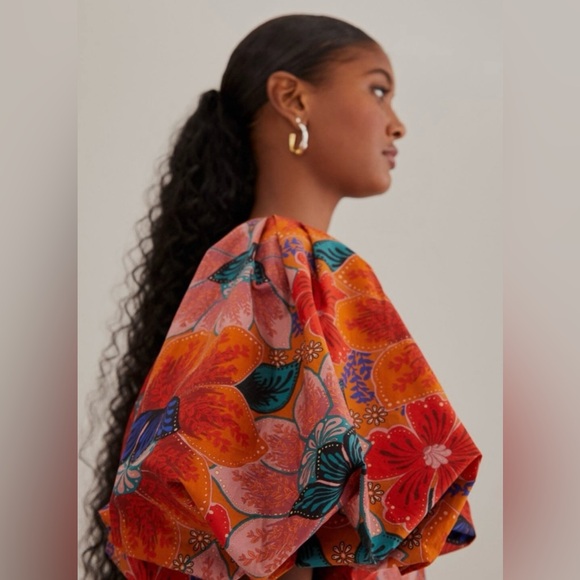 FARM Rio Colorful Floral Midi Dress - Picture 3 of 9